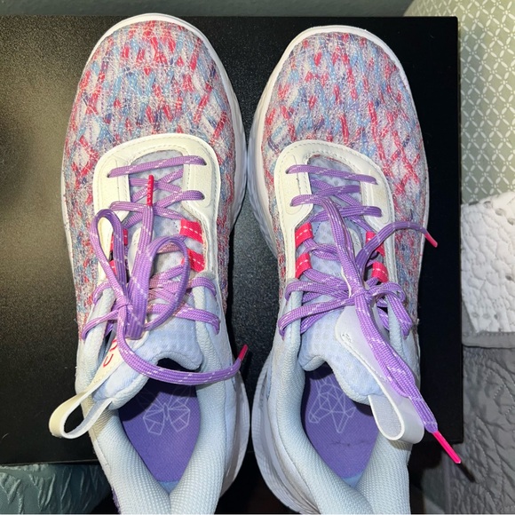 Curry Flow 9 Under Armour Violet & Blue M 9 W 11.5  MVP For The W NBA - Picture 6 of 12